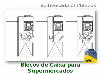 Blocos CAD/Dwg Bar Restaurante Comercio para AutoCAD - Download